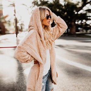 ❗️Hooded Faux Fur Jacket ❗️